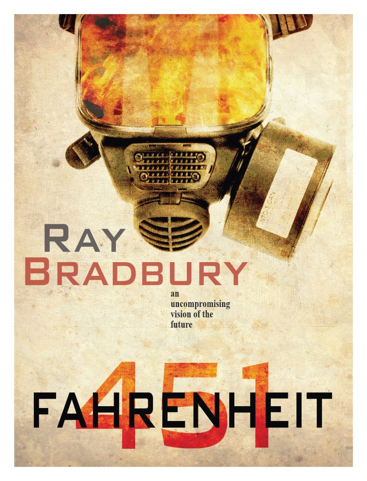 Fahrenheit 451 por Ray Bradbury, Portada de la primera edición