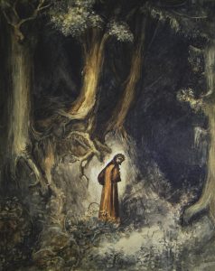 De Gustave Doré - Dante perdido en la selva oscura.
